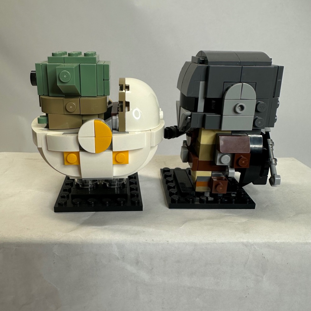 LEGO Star Wars BrickHeadz The Mandalorian &‎ The Child 75317 Building Complete - Picture 4 of 9